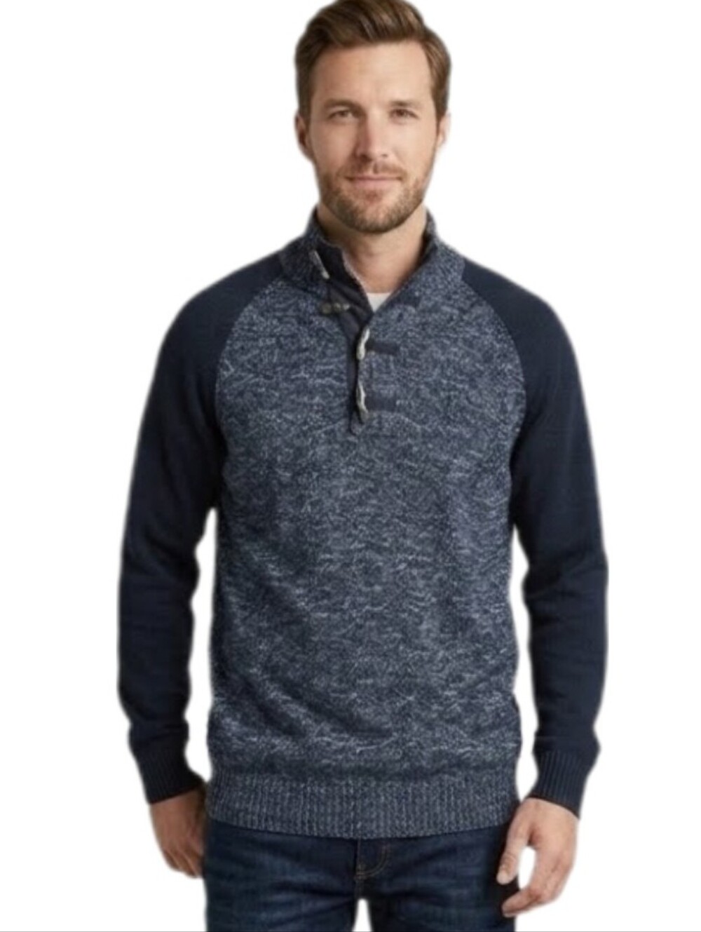 Outpost Makers Knit Pullover Gray Size XXL Big & Tall Marled